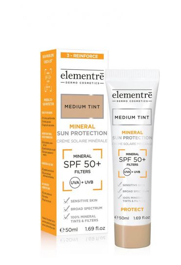 ELEMENTRĒ MINERAL SUN PROTECTION SPF50+ MEDIUM - 50ML