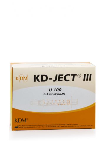 KD-JECT® INSULIN SYRINGE 0,3ml Single-use syringe + needle