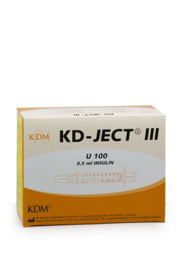 KD-JECT® INSULIN SYRINGE 0,5ml Single-use syringe + needle