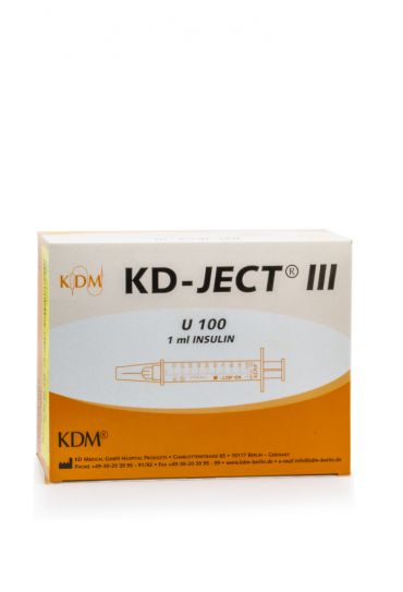 KD-JECT® INSULIN SYRINGE 1ml Single-use syringe + needle