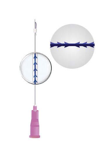 MOLDING COG THREAD 19G X 100/185 MM. L-Type 