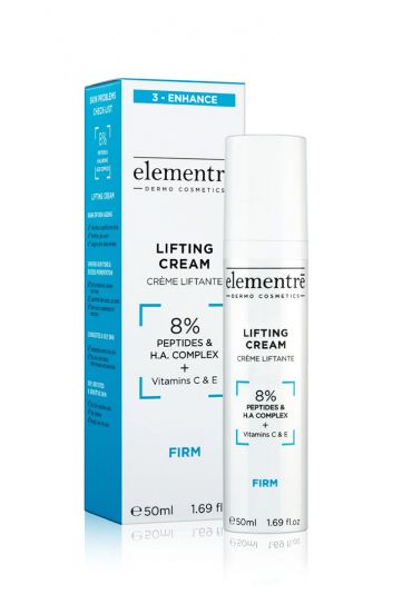 ELEMENTRĒ 8% PEPTIDES & HA LIFTING CREAM 50ml